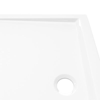 vidaXL Βάση Ντουζιέρας Ορθογώνια Λευκή 80 x 100 εκ. από ABS