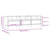 vidaXL Έπιπλο Τηλεόρασης Λευκό 150x30x44,5 εκ. Επεξεργασμένο Ξύλο