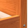 vidaXL Κρεβάτι Σκύλου Καφέ Κεριού 95,5x65,5x28 εκ. Μασίφ Ξύλο Πεύκου