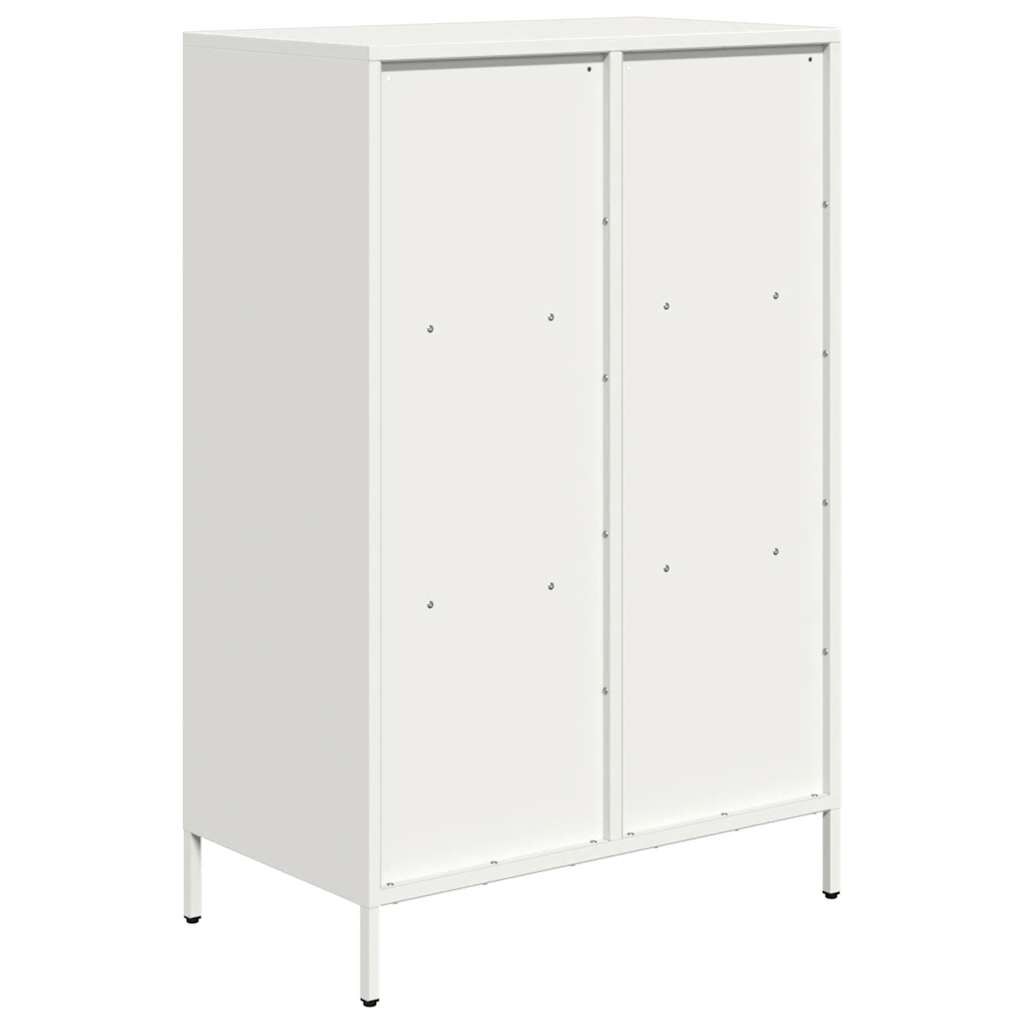 vidaXL Ντουλάπα Λευκό 68x39x103,5 εκ. από Χάλυβα