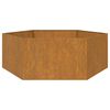 vidaXL Ζαρντινιέρα Σκουρ. 138 x 120 x 45εκ. Ατσάλι Σκληρυθέν στον Αέρα