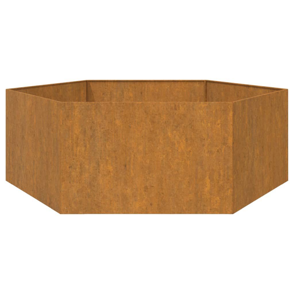 vidaXL Ζαρντινιέρα Σκουρ. 138 x 120 x 45εκ. Ατσάλι Σκληρυθέν στον Αέρα