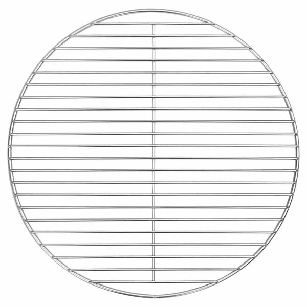 vidaXL Σχάρα μπάρμπεκιου Ασημί 43 x 43 εκ Ανοξείδωτο ατσάλι