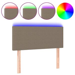 vidaXL &Kappa;&epsilon;&phi;&alpha;&lambda;ά&rho;&iota; &Kappa;&rho;&epsilon;&beta;&alpha;&tau;&iota;&omicron;ύ LED Taupe 80 x 5 x 78/88 &epsilon;&kappa;. &Upsilon;&phi;&alpha;&sigma;&mu;ά&tau;&iota;&nu;&omicron;