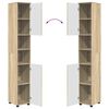 vidaXL Σετ Επίπλων Μπάνιου με ράφι 4 pcs Sonoma Δρυς 30 x 35 x 192 εκ.