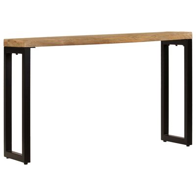 vidaXL Τραπέζι Κονσόλα 120 x 35 x 76 εκ. από Μασίφ Ξύλο Μάνγκο/Ατσάλι