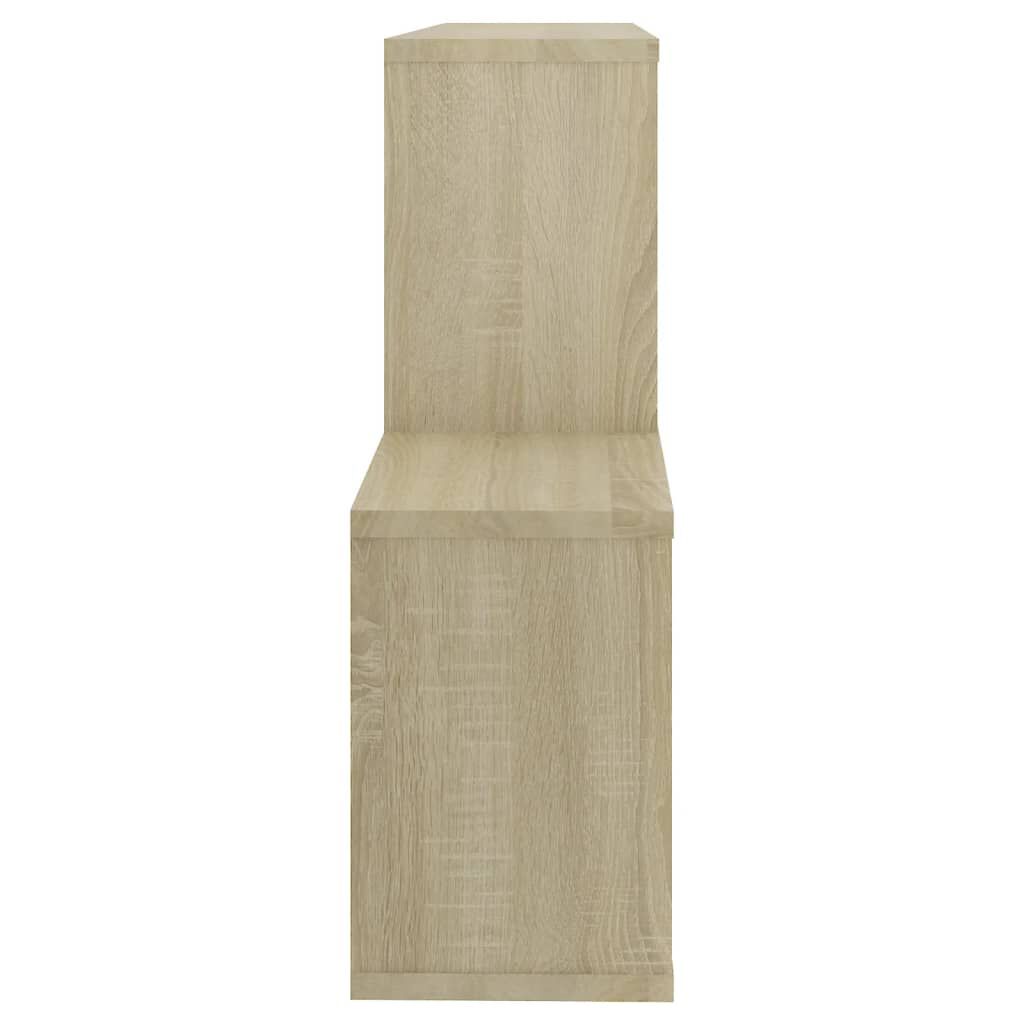 vidaXL Ράφι Τοίχου Sonoma Δρυς 100x18x53 εκ. από Επεξεργασμένο Ξύλο