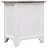 vidaXL Κομοδίνο Καφέ και Λευκό 38 x 28 x 45 εκ. από Ξύλο Παυλώνιας
