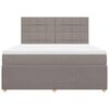 vidaXL &Kappa;&rho;&epsilon;&beta;ά&tau;&iota; Boxspring &mu;&epsilon; &Sigma;&tau;&rho;ώ&mu;&alpha; Taupe 180x200 &epsilon;&kappa;. &Upsilon;&phi;&alpha;&sigma;&mu;ά&tau;&iota;&nu;&omicron;