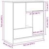 vidaXL Συρταριέρα με Συρτάρια και Πόρτες 70,5x34x74,5 εκ