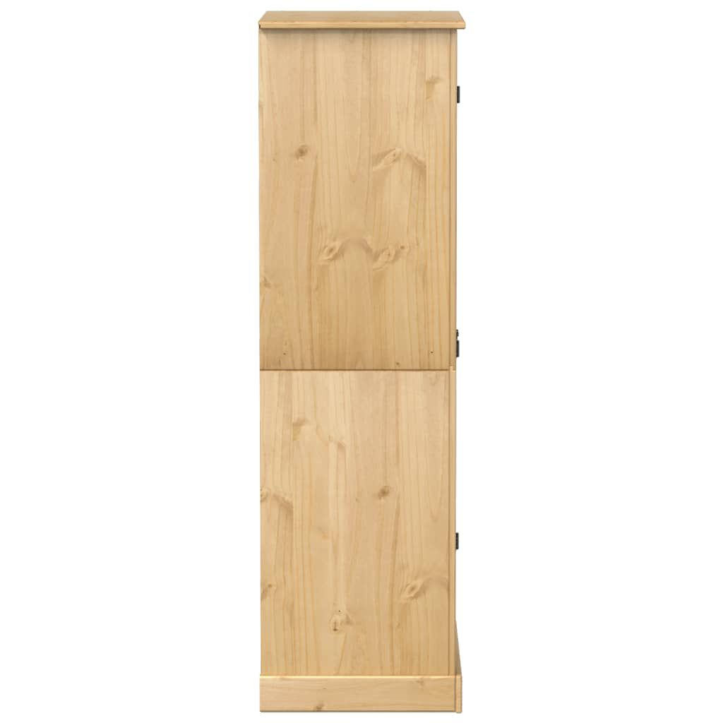 vidaXL Ντουλάπα Corona 76x50x170 εκ. από Μασίφ Ξύλο Πεύκου