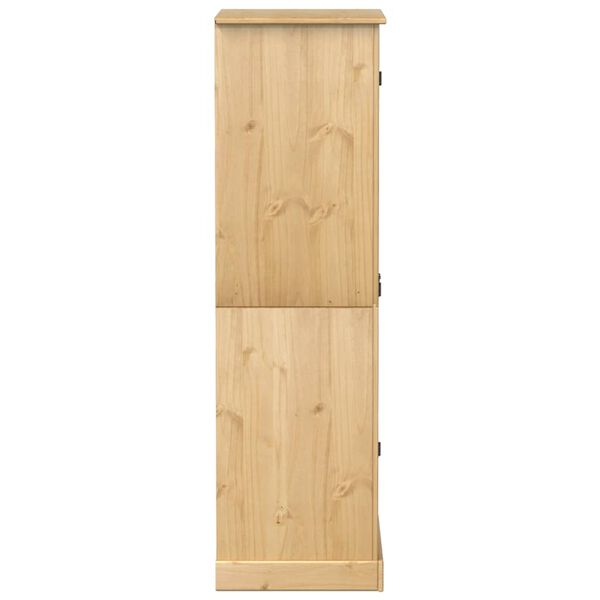 vidaXL Ντουλάπα Corona 76x50x170 εκ. από Μασίφ Ξύλο Πεύκου