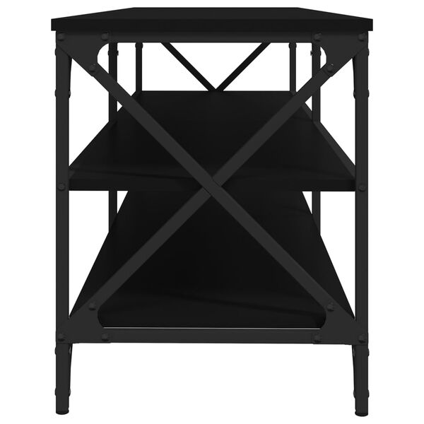 vidaXL Έπιπλο Τηλεόρασης Μαύρο 140x40x50 εκ. από Επεξεργασμένο Ξύλο