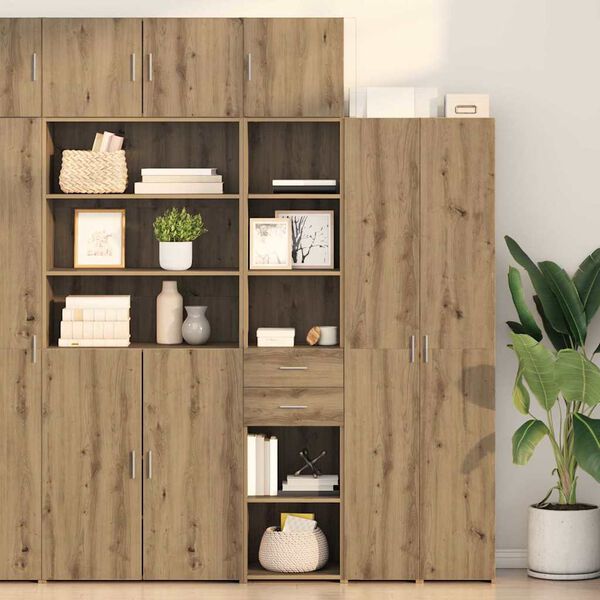 vidaXL Highboard Artisan Oak 40 x 42,5 x 185 &epsilon;&kappa;. &Epsilon;&pi;&epsilon;&xi;&epsilon;&rho;&gamma;&alpha;&sigma;&mu;έ&nu;&omicron; &xi;ύ&lambda;&omicron;
