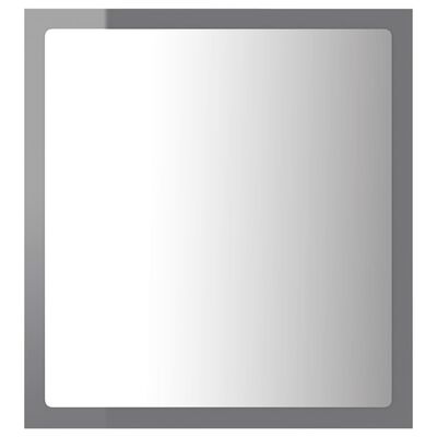 vidaXL Καθρέφτης Μπάνιου με LED Γυαλ. Γκρι 40x8,5x37 εκ. Ακρυλικός