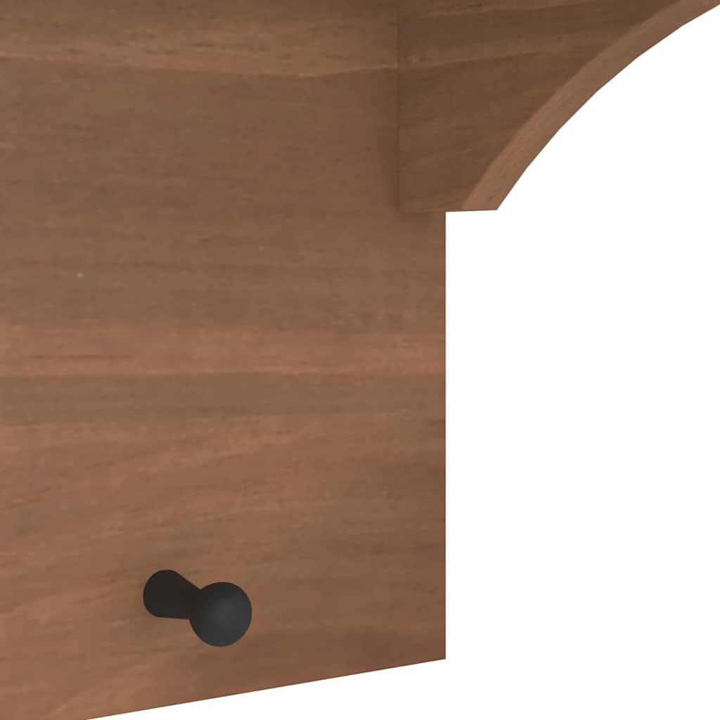 vidaXL Επίτοιχη κρεμάστρα παλτών SANDNES 43x30x42 εκ. Πεύκο μασίφ ξύλο