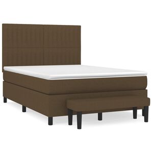 vidaXL &Kappa;&rho;&epsilon;&beta;ά&tau;&iota; Boxspring &mu;&epsilon; &Sigma;&tau;&rho;ώ&mu;&alpha; &Sigma;&kappa;&omicron;ύ&rho;&omicron; &Kappa;&alpha;&phi;έ 140x190 &epsilon;&kappa;. &Upsilon;&phi;&alpha;&sigma;&mu;ά&tau;&iota;&nu;&omicron;