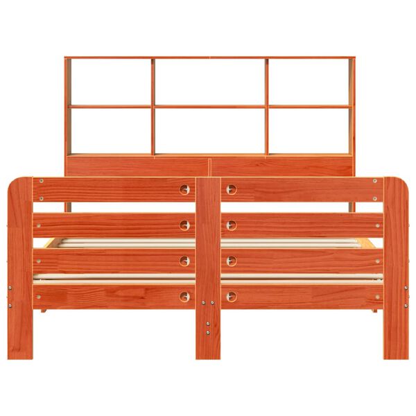 vidaXL Σκελετός Κρεβ. Χωρίς Στρώμα Καφέ Κεριού 160x200 εκ Μασίφ Πεύκο