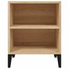 vidaXL Κομοδίνο Sonoma Δρυς 40 x 30 x 50 εκ. με Μεταλλικά Πόδια