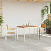 vidaXL Σέτ φαγητού για κήπο 3 pcs Καφέ Μασίφ ξύλο teak