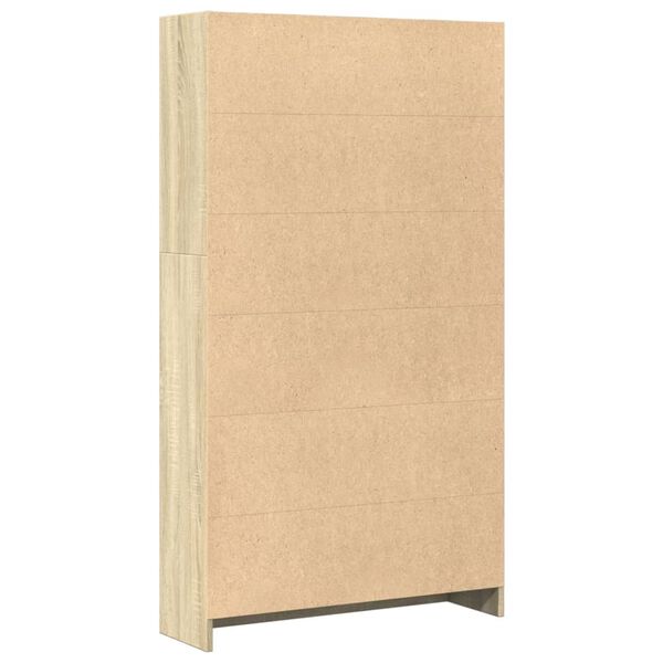 vidaXL Βιβλιοθήκη Sonoma Δρυς 80x24x143 εκ. από Επεξεργασμένο Ξύλο