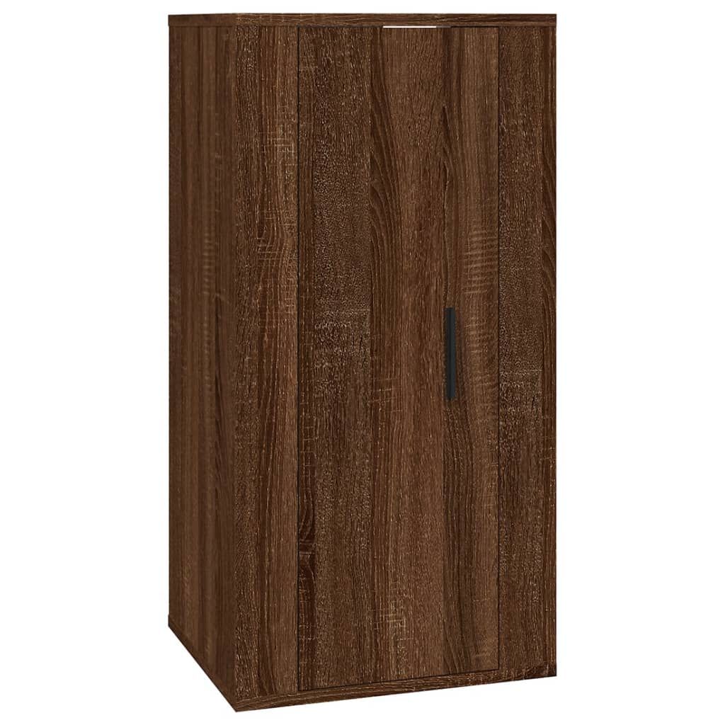 vidaXL Έπιπλο Τηλεόρασης Επιτοίχιο Καφέ Δρυς 40x34,5x80 εκ.