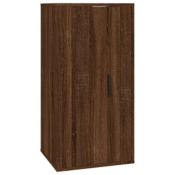 vidaXL Έπιπλο Τηλεόρασης Επιτοίχιο Καφέ Δρυς 40x34,5x80 εκ.