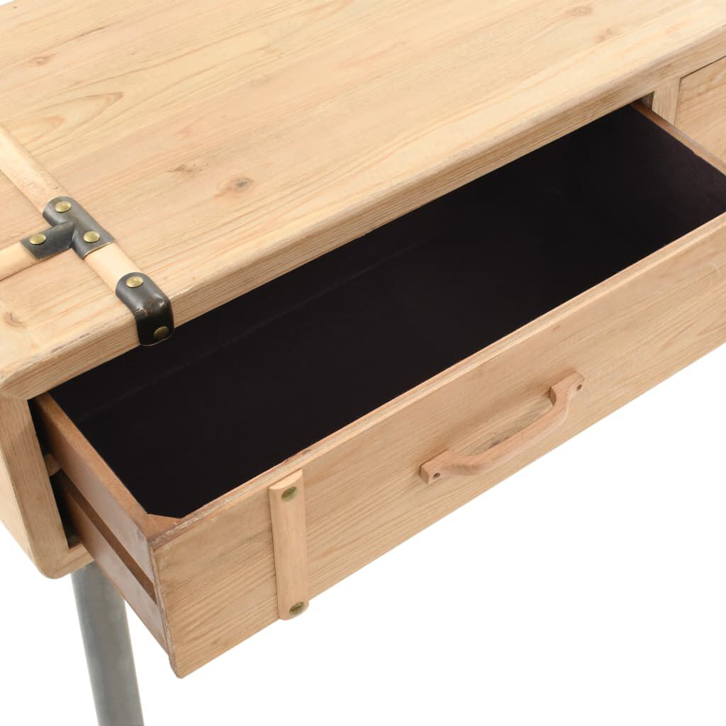 vidaXL Τραπέζι Κονσόλα 115 x 40,5 x 76 εκ. από Μασίφ Ξύλο Ελάτης