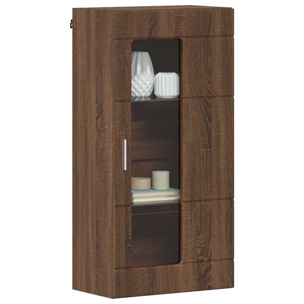 vidaXL Ντουλάπα τοίχου Καφέ δρυς 55 x 29 x 100 εκ Επεξεργασμένο ξύλο