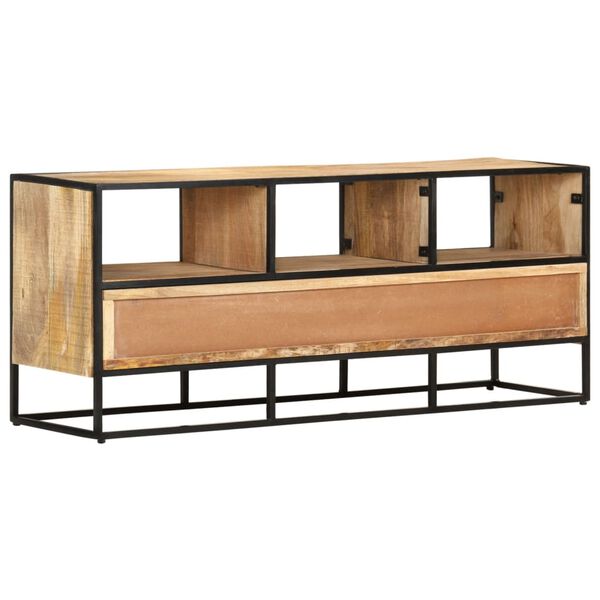 vidaXL Έπιπλο Τηλεόρασης 110 x 30 x 45 εκ. από Ακατέργαστο Ξύλο Μάνγκο