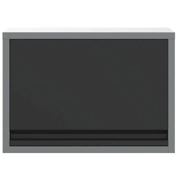 vidaXL Ντουλάπα Εργαλείων Μαύρο και γκρι 50 x 25 x 35 εκ.