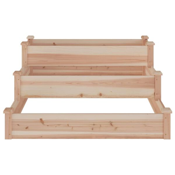 vidaXL Ζαρντινιέρα Υπερυψωμένη 120 x 120 x 56 εκ. Μασίφ Ξύλο Ακακίας