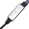 vidaXL Ντουλάπι Μπάνιου με Καθρέφτη και Φωτισμό LED Μαύρο Ακρυλικός