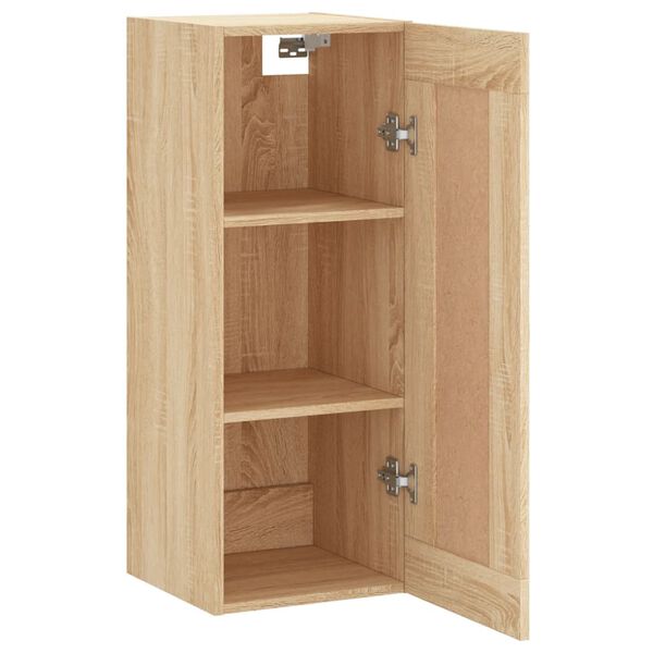 vidaXL Ντουλάπι Τοίχου Sonoma Δρυς 34,5 x 34 x 90 εκ. Επεξεργ. Ξύλο