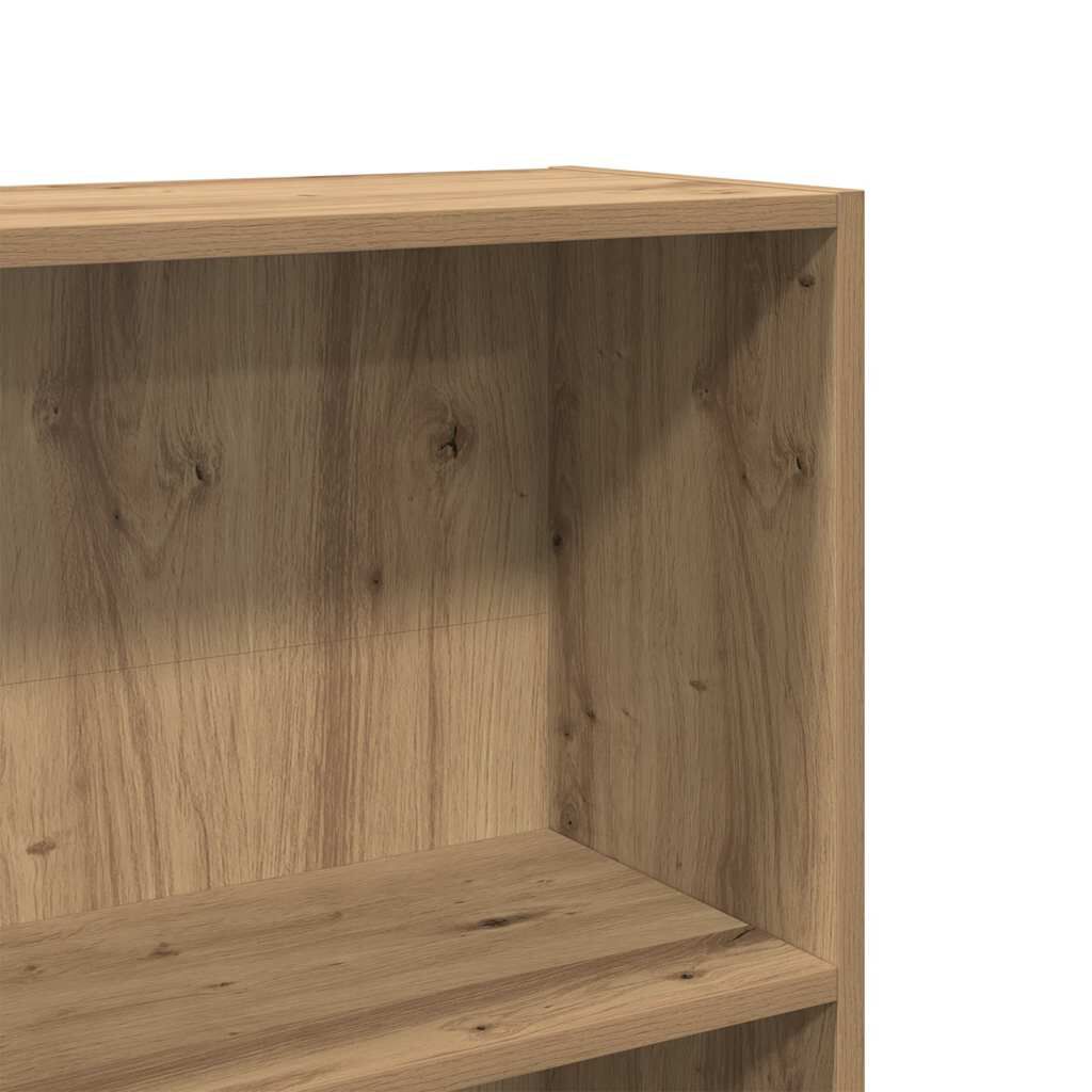 vidaXL Βιβλιοθήκη Αρτισιανή Δρυς 60x24x143 εκ. από Επεξεργασμένο Ξύλο