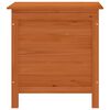 vidaXL Μπαούλο Αποθ. Κήπου Καφέ 50x49x56,5 εκ. Μασίφ Ξύλο Ελάτης