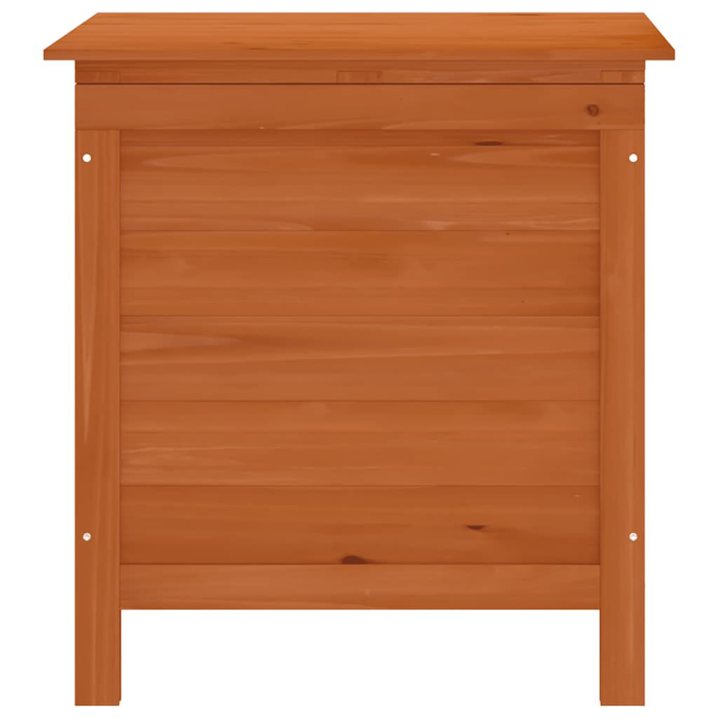 vidaXL Μπαούλο Αποθ. Κήπου Καφέ 50x49x56,5 εκ. Μασίφ Ξύλο Ελάτης