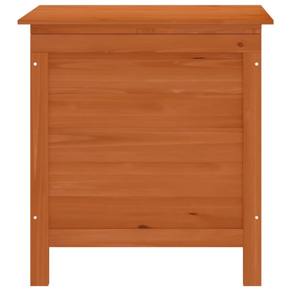vidaXL Μπαούλο Αποθ. Κήπου Καφέ 50x49x56,5 εκ. Μασίφ Ξύλο Ελάτης