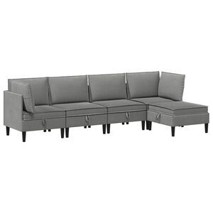 vidaXL &Sigma;&epsilon;&tau; &Epsilon;&pi;ί&pi;&lambda;&omega;&nu; &Sigma;&alpha;&lambda;&omicron;&nu;&iota;&omicron;ύ 5 pcs &Sigma;&kappa;&omicron;ύ&rho;&omicron; &gamma;&kappa;&rho;&iota; Ύ&phi;&alpha;&sigma;&mu;&alpha;