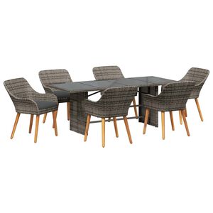 vidaXL &Sigma;έ&tau; &phi;&alpha;&gamma;&eta;&tau;&omicron;ύ &gamma;&iota;&alpha; &kappa;ή&pi;&omicron; &mu;&epsilon; &mu;&alpha;&xi;&iota;&lambda;ά&rho;&iota; 7 pcs &Gamma;&kappa;&rho;&iota; &sigma;&upsilon;&nu;&theta;&epsilon;&tau;&iota;&kappa;ό &rho;&alpha;&tau;ά&nu;