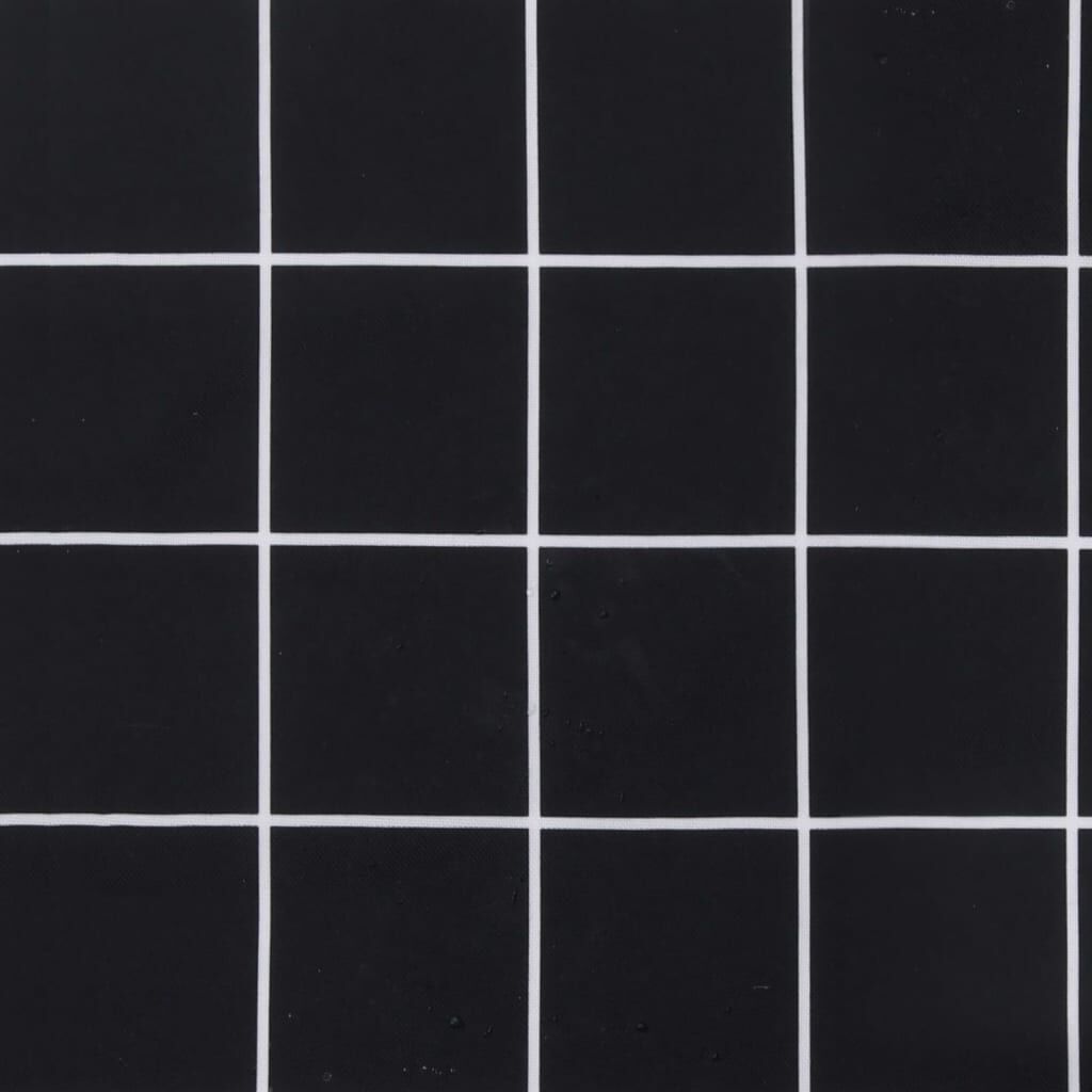 vidaXL Μαξιλάρι Παλέτας Μαύρο Καρό 60 x 60 x 8 εκ. Ύφασμα Oxford
