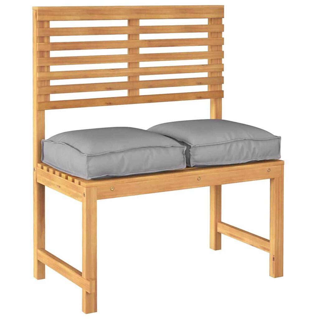 vidaXL Μαξιλάρι παλέτας για κάθισμα 2 pcs Γκρι 40 x 40 x 8 εκ.