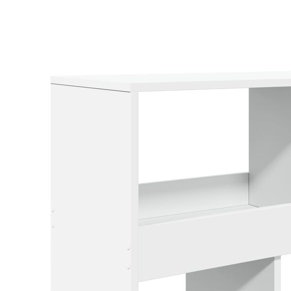 vidaXL Βιβλιοθήκη Λευκή 100x33x125,5 εκ. από Επεξεργασμένο Ξύλο