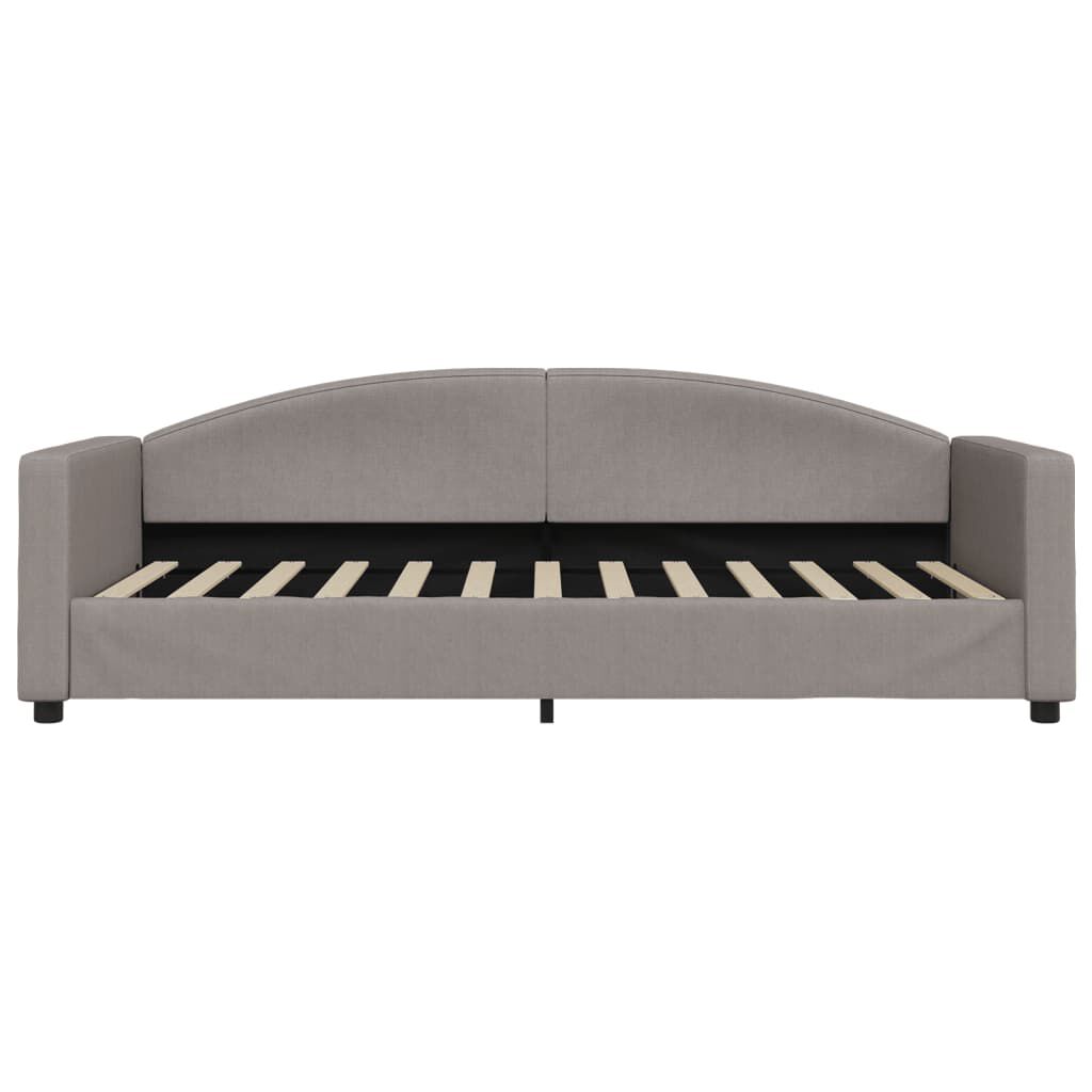 vidaXL Καναπές Κρεβάτι Συρόμενος Taupe 90x200 εκ. Ύφασμα & Συρτάρια