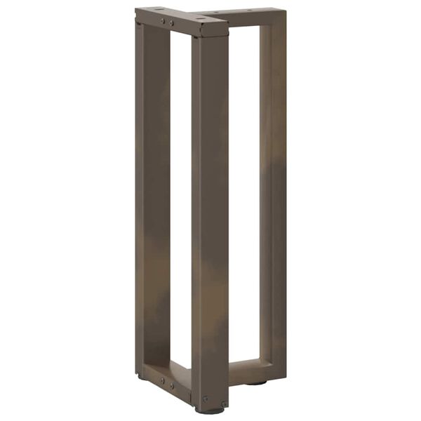 vidaXL Πόδια Κονσόλας σε Σχήμα Τ, 2 τεμ. Μαύρο 25x28x(72-73) εκ. Ατσάλι