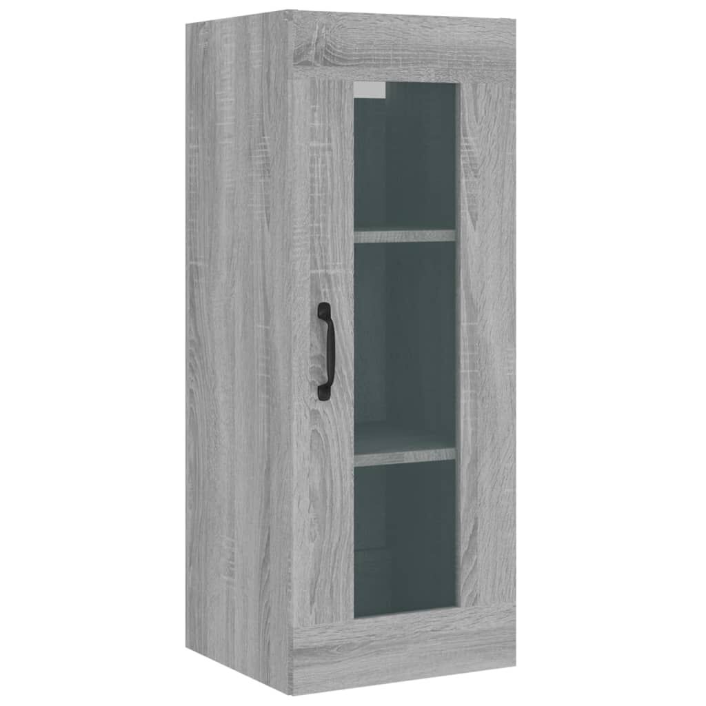 vidaXL Ντουλάπι Τοίχου Κρεμαστό Γκρι sonoma 34,5x34x90 εκ.