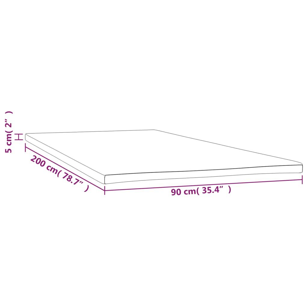vidaXL Ανώστρωμα 90x200x5 εκ.