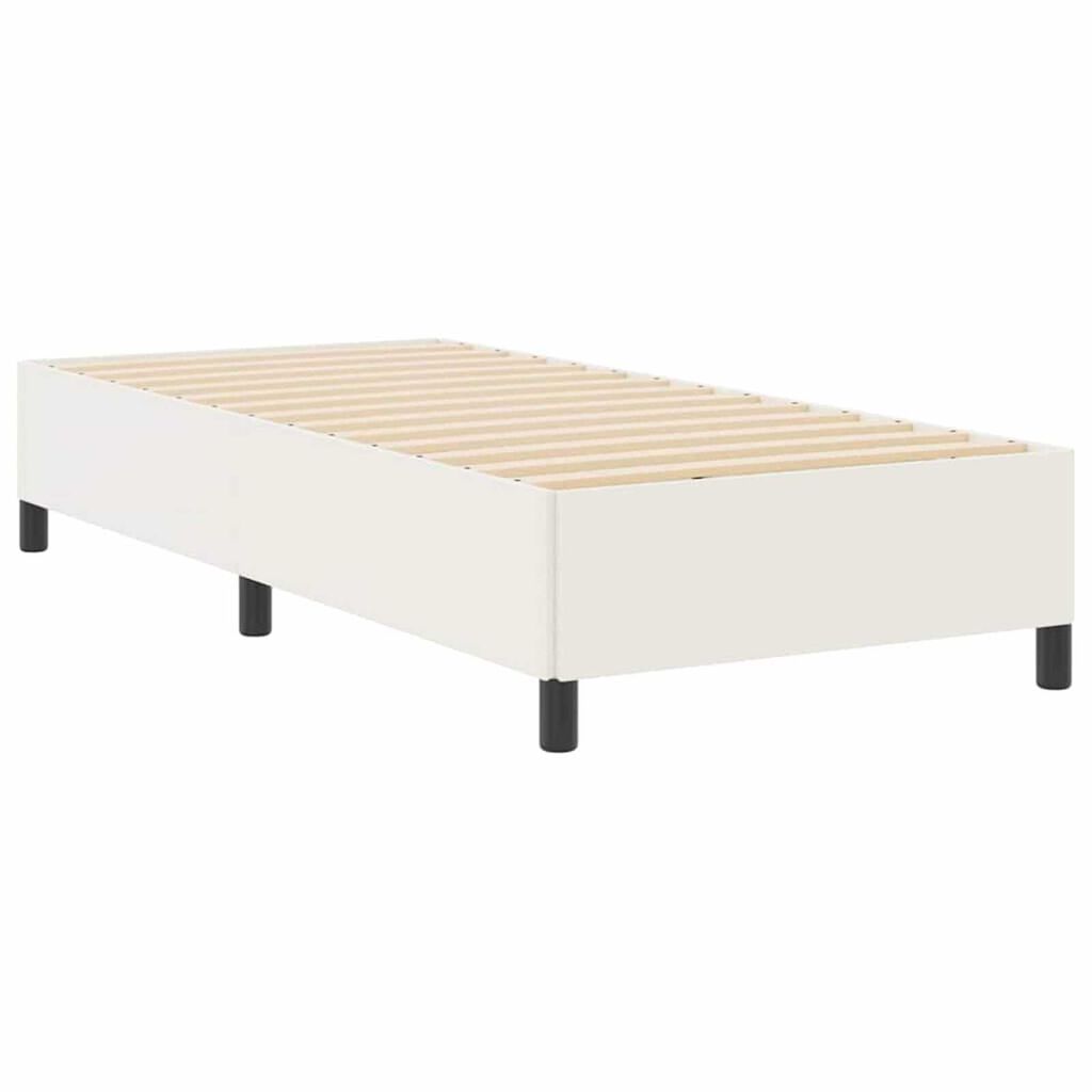 vidaXL Σκελετός Κρεβατιού Κρεμ 90 x 190 cm Βελούδο