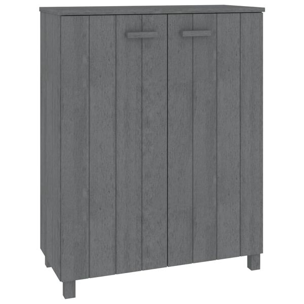 vidaXL Παπουτσοθήκη HAMAR Σκ. Γκρι 85x40x108 εκ. Μασίφ Ξύλο Πεύκου