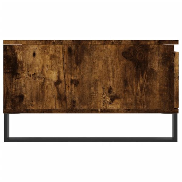 vidaXL Τραπεζάκι Σαλονιού Καπνιστή Δρυς 90x60x35εκ. Επεξεργασμ. Ξύλο
